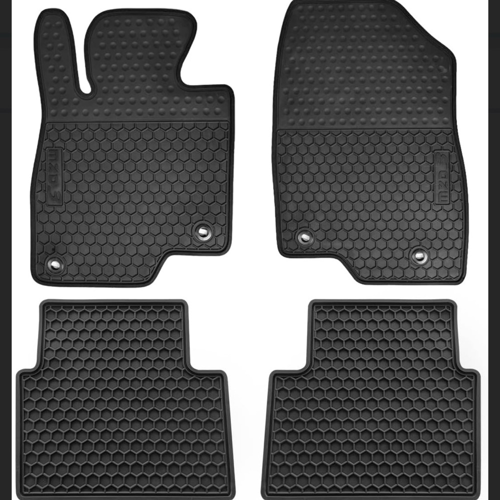 Mazda 3 custom fit floor mats. 4 pc. Black NEW 2014-2018 Heavy Duty rubber